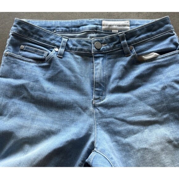Vince Camuto Classic 70s Flare Leg Jeans Women's Size 27/4 Blue Stretch - Picture 9 of 15